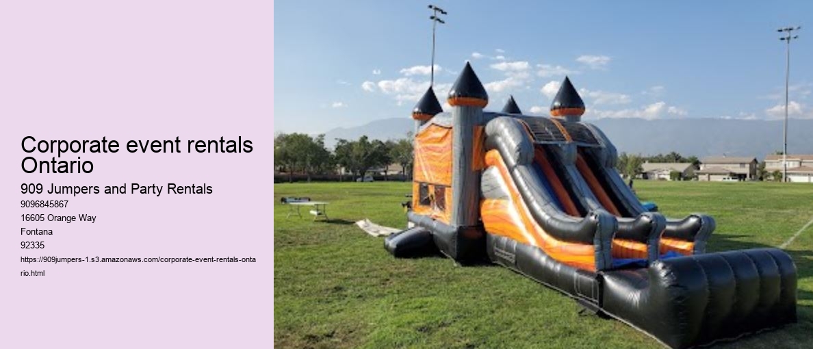 Corporate event rentals Ontario 